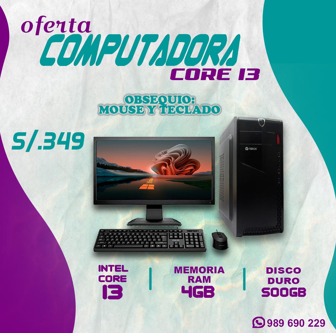 Computadora Core I3 en descuento